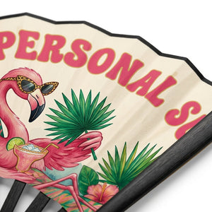 Personalized Flamingo "Personal Summer" Custom Foldable Hand Fan - FlamingoAholic