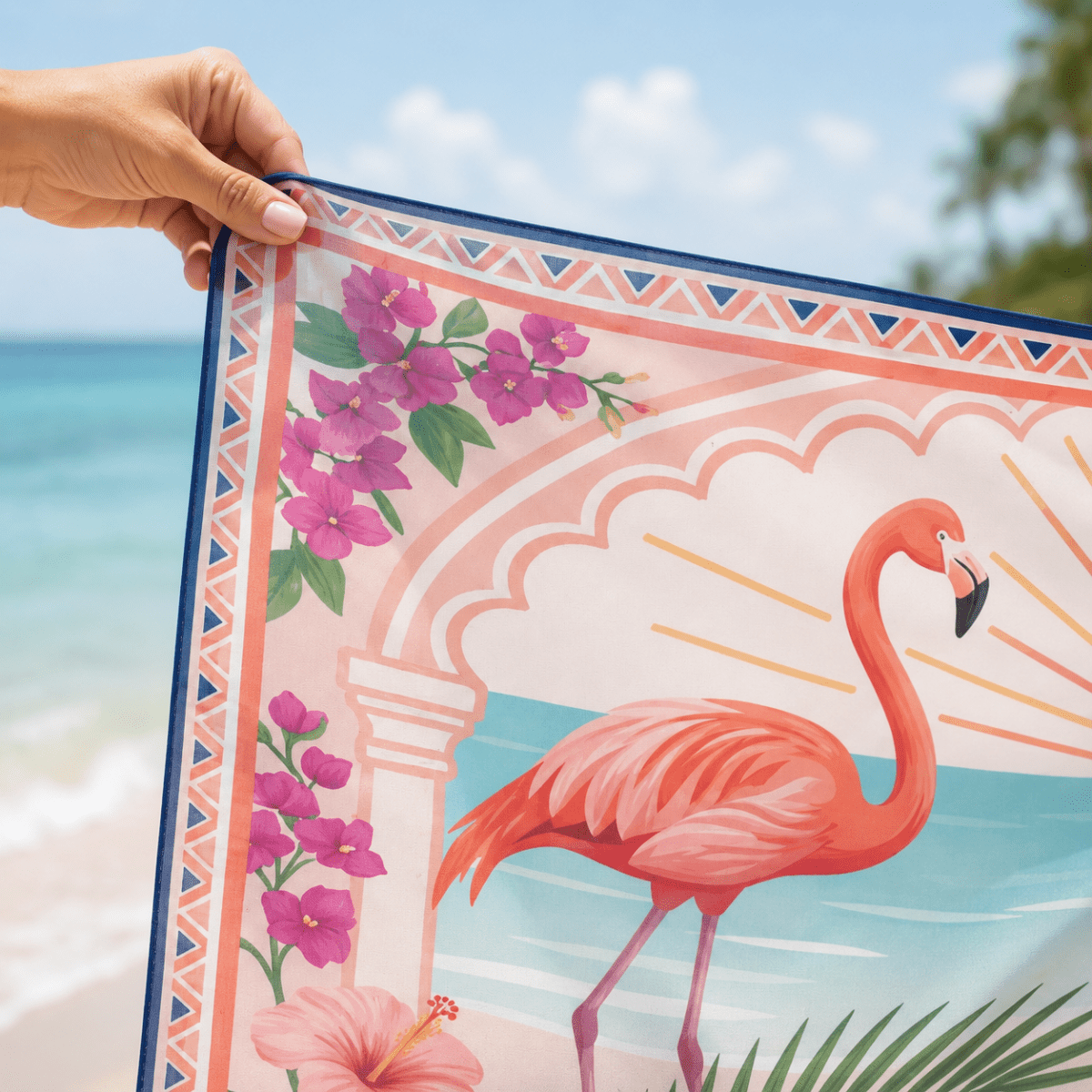 Personalized Flamingo Sarong | Custom Beach Cover Up | Stand Tall Stay Pink Gift - FlamingoAholic