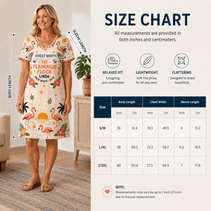 Personalized Flamingo V-Neck Dress | Better Together Beach Summer Dress for Women - FlamingoAholic