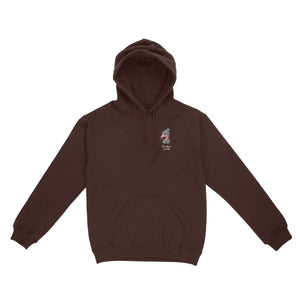 Personalized Funny January Flamingo Hoodie - Fran's Cozy Winter Mood Sweatshirt - FlamingoAholic