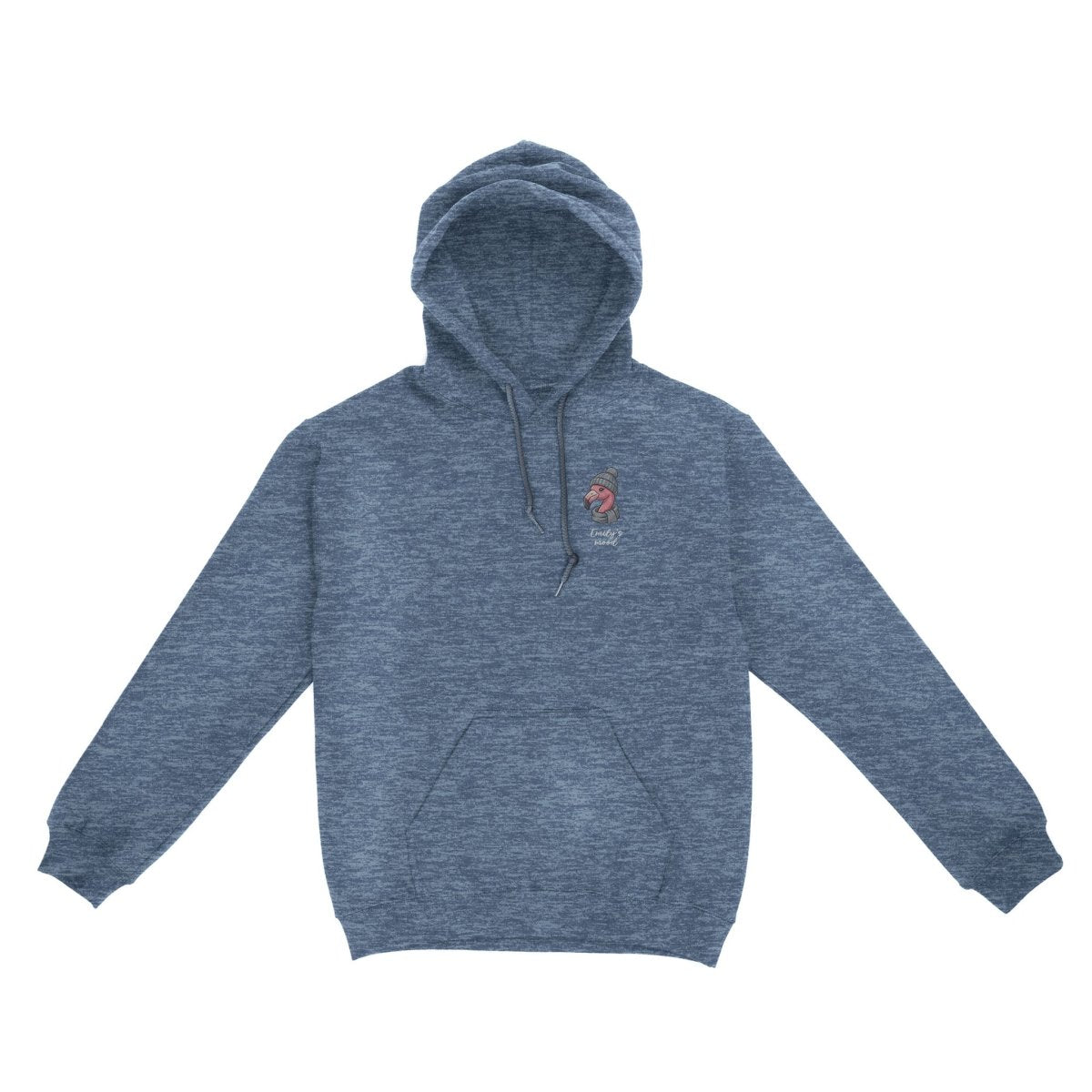 Personalized Funny January Flamingo Hoodie - Fran's Cozy Winter Mood Sweatshirt - FlamingoAholic
