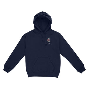 Personalized Funny January Flamingo Hoodie - Fran's Cozy Winter Mood Sweatshirt - FlamingoAholic