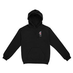 Personalized Funny January Flamingo Hoodie - Fran's Cozy Winter Mood Sweatshirt - FlamingoAholic