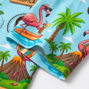 Personalized "Husband Life" Flamingo Tropical Vacation Hawaiian Shirt - FlamingoAholic