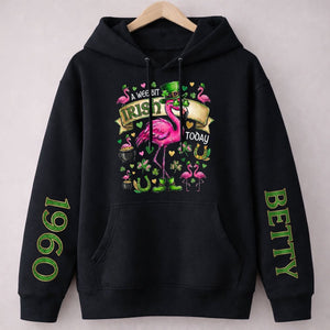 Personalized Leprechaun Flamingo St. Patrick's Day Sweatshirt - Custom Year & Name 'A Wee Bit Irish' Tee - FlamingoAholic