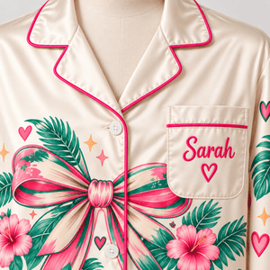 Personalized Mamamingo Flamingo Pajama Set for Women - FlamingoAholic