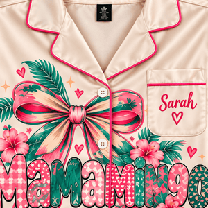 Personalized Mamamingo Flamingo Pajama Set for Women - FlamingoAholic
