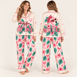 Personalized Mamamingo Flamingo Pajama Set for Women - FlamingoAholic