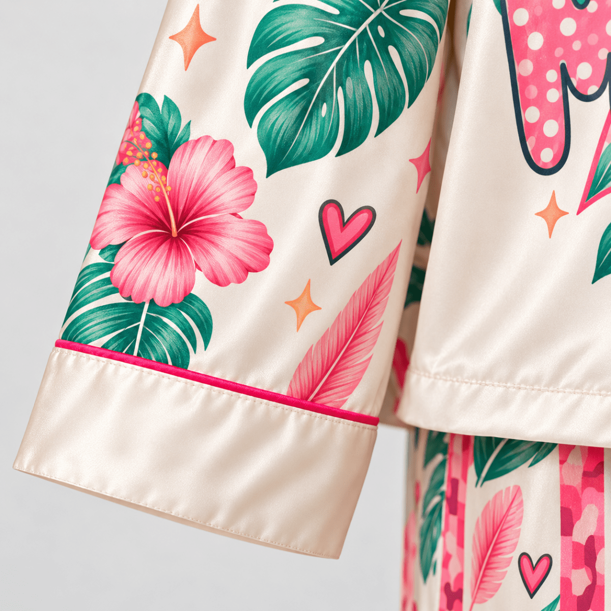 Personalized Mamamingo Flamingo Pajama Set for Women - FlamingoAholic