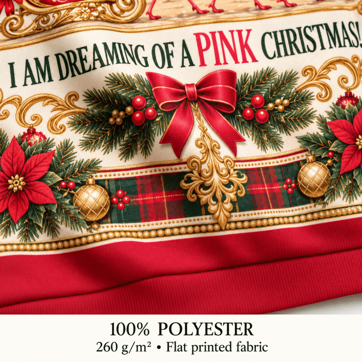 Personalized Pink Christmas Flamingo Sweater & Hoodie - FlamingoAholic