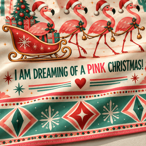 Personalized Pink Christmas Flamingo Sweater & Hoodie - FlamingoAholic