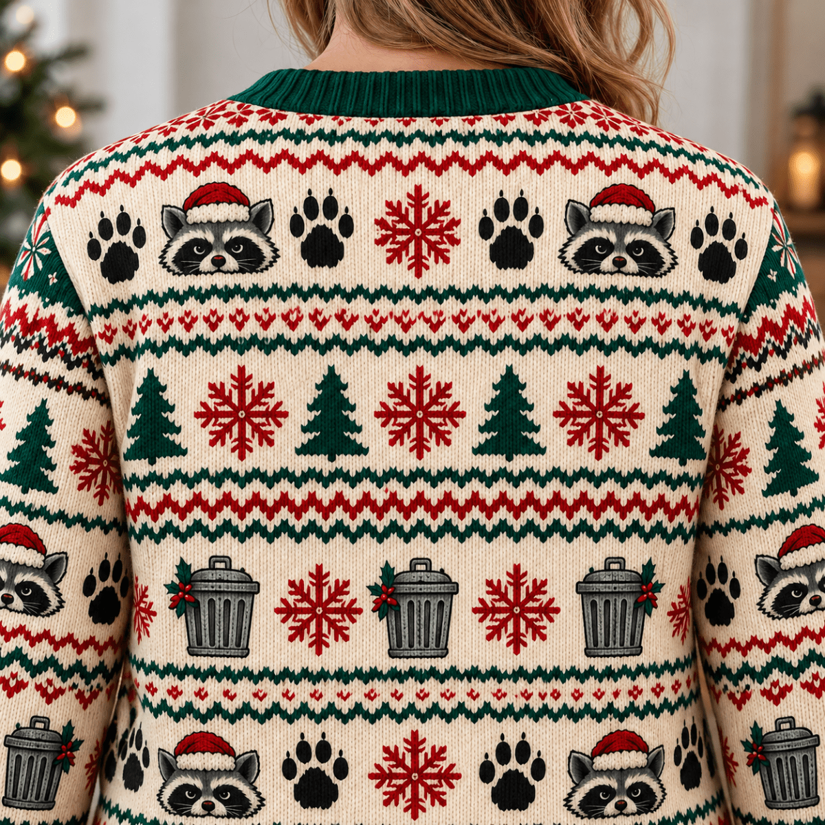 Personalized Raccoon Knitted Sweater & Cardigan – Merry, Moody & Mischievous - FlamingoAholic