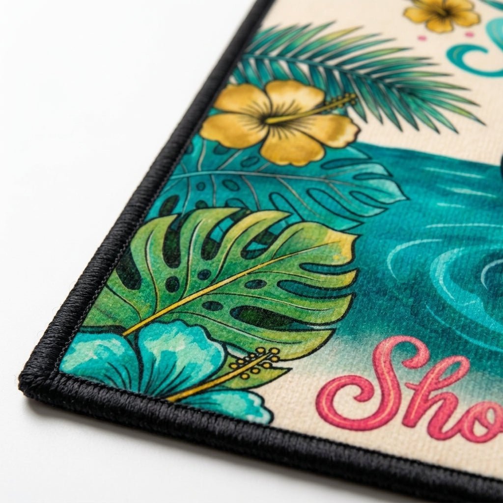 Personalized Welcome To Lanai Flamingo Doormat - Shoes Off, Margaritas On - FlamingoAholic