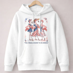 Pink, Proud, & Flockin' to 250 America Besties Shirt - FlamingoAholic