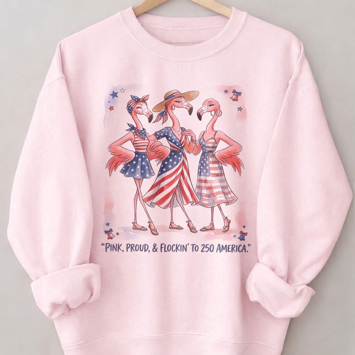 Pink, Proud, & Flockin' to 250 America Besties Shirt - FlamingoAholic