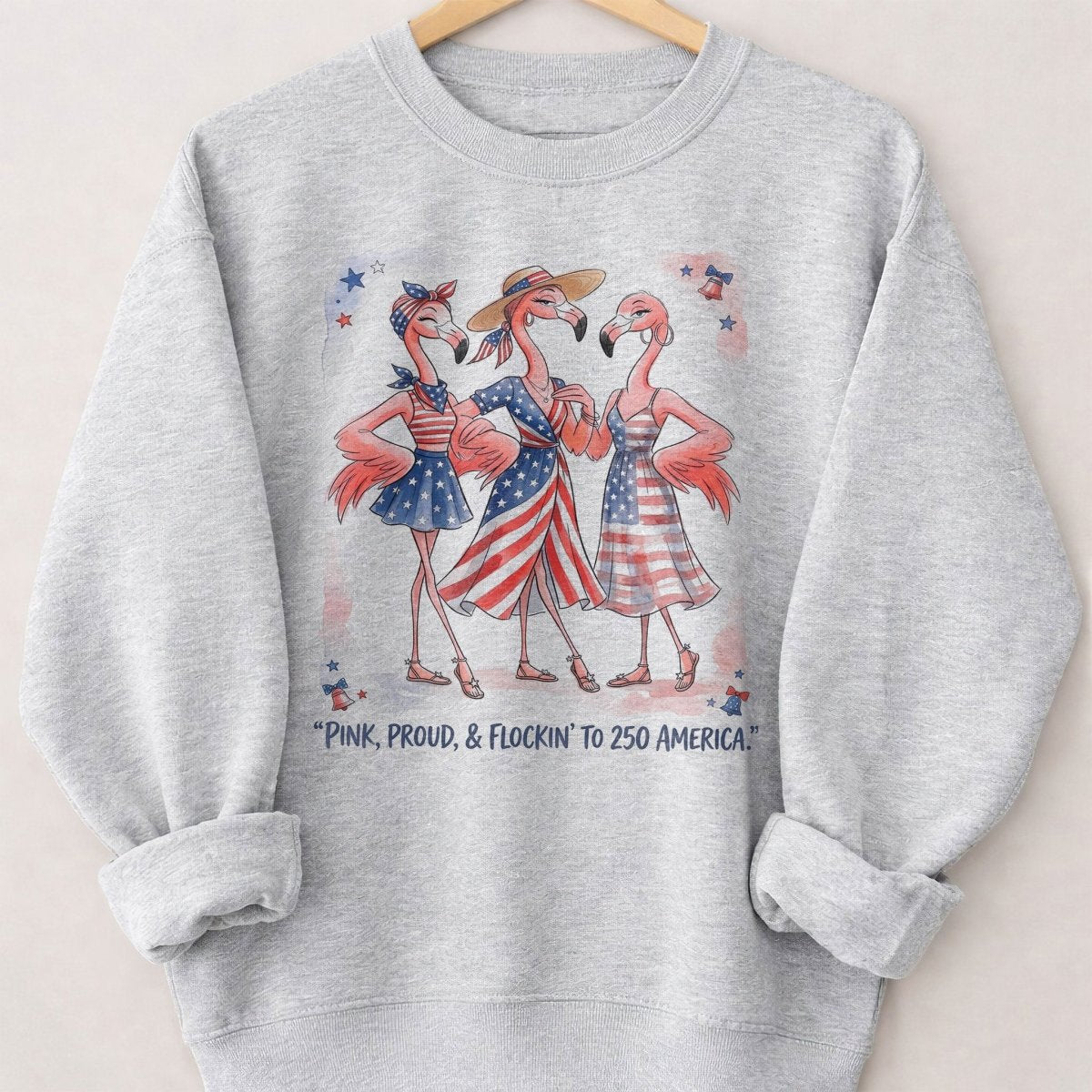 Pink, Proud, & Flockin' to 250 America Besties Shirt - FlamingoAholic