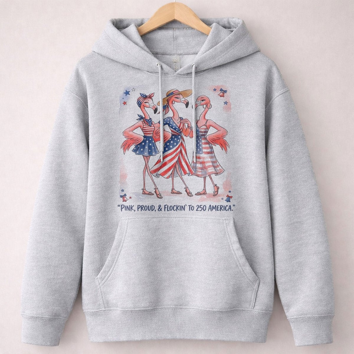 Pink, Proud, & Flockin' to 250 America Besties Shirt - FlamingoAholic