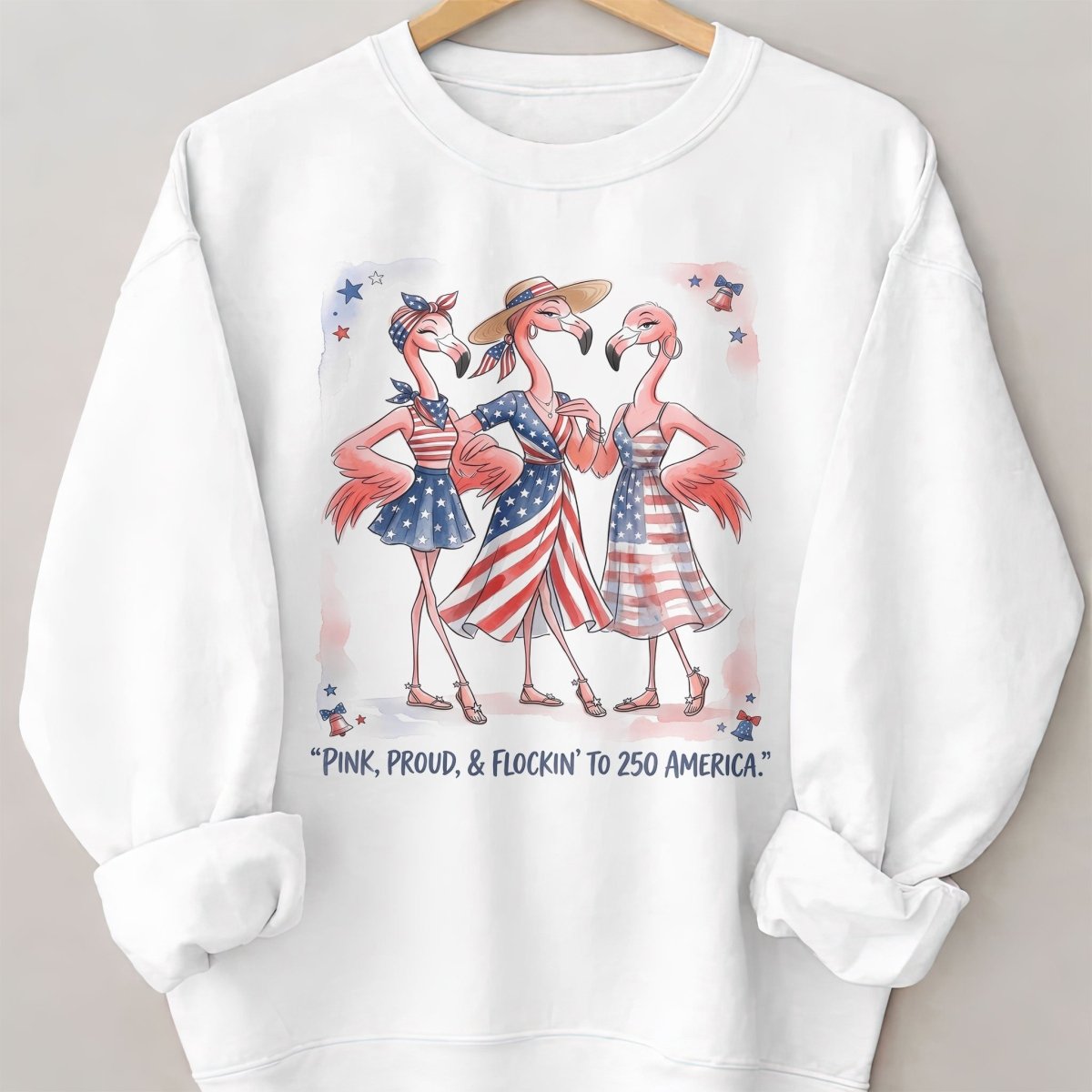 Pink, Proud, & Flockin' to 250 America Besties Shirt - FlamingoAholic