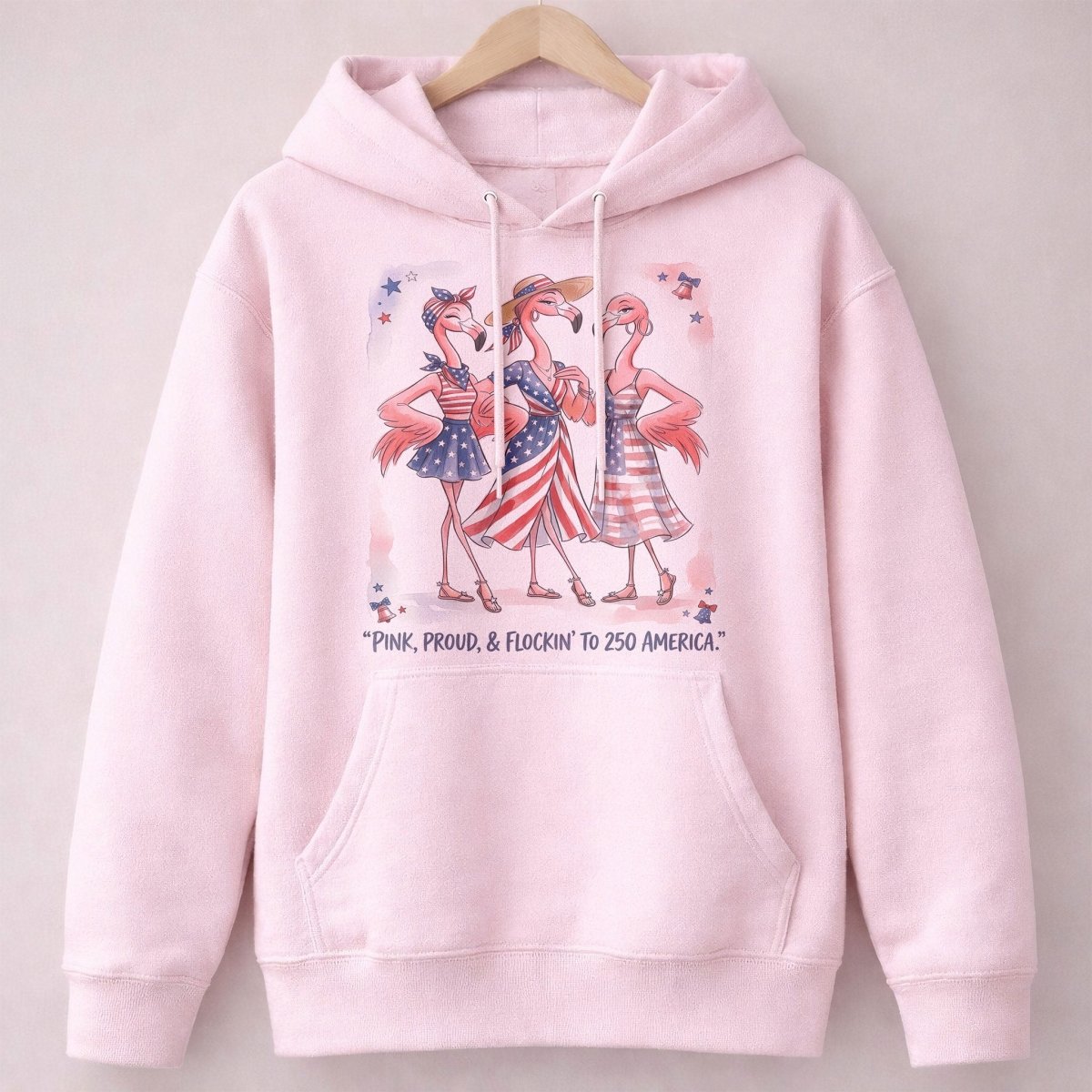 Pink, Proud, & Flockin' to 250 America Besties Shirt - FlamingoAholic