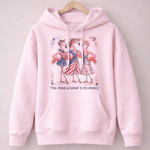 Pink, Proud, & Flockin' to 250 America Besties Shirt - FlamingoAholic