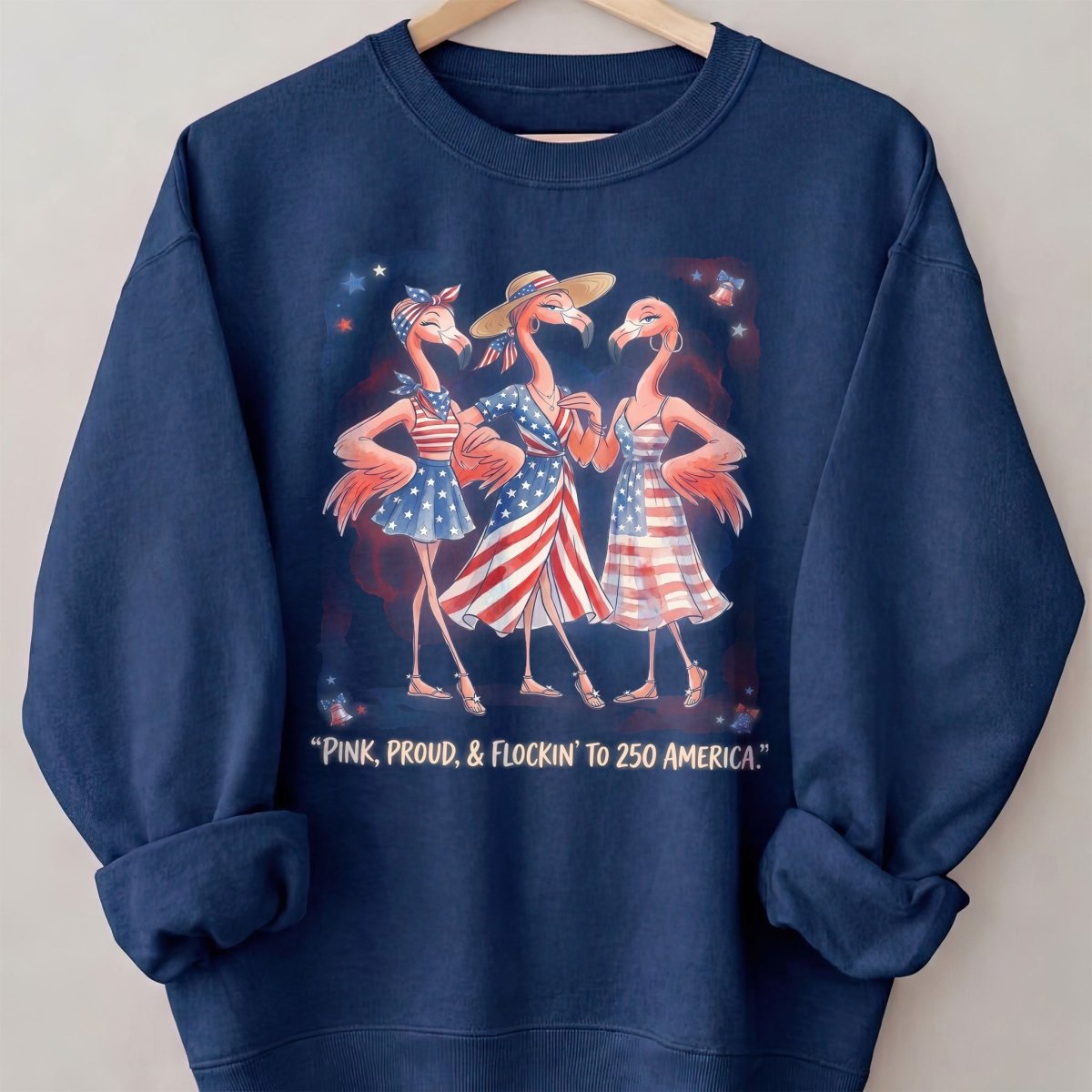 Pink, Proud, & Flockin' to 250 America Besties Shirt - FlamingoAholic