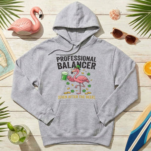 Professional Balancer Even After Beer Flamingo St. Patrick's Day T-Shirt - Funny Irish Pub Crawl Tee - FlamingoAholic