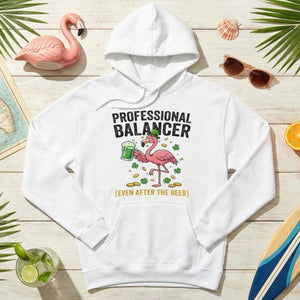 Professional Balancer Even After Beer Flamingo St. Patrick's Day T-Shirt - Funny Irish Pub Crawl Tee - FlamingoAholic