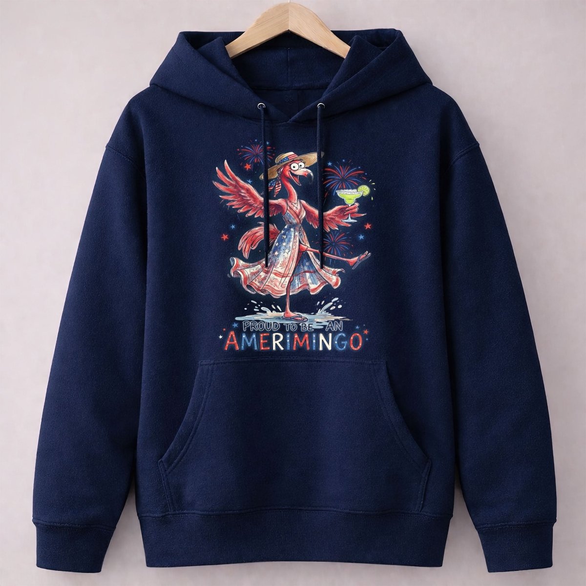 Proud to be an Amerimingo Party Flamingo July 4th Shirt - FlamingoAholic