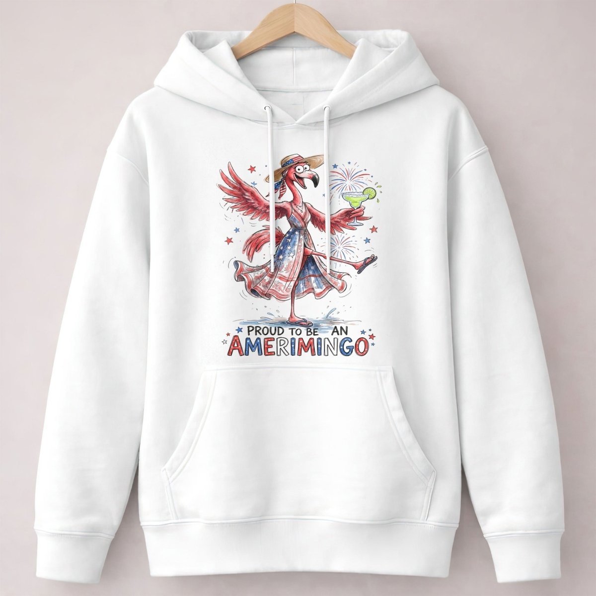 Proud to be an Amerimingo Party Flamingo July 4th Shirt - FlamingoAholic