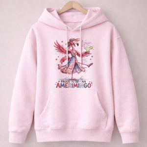 Proud to be an Amerimingo Party Flamingo July 4th Shirt - FlamingoAholic