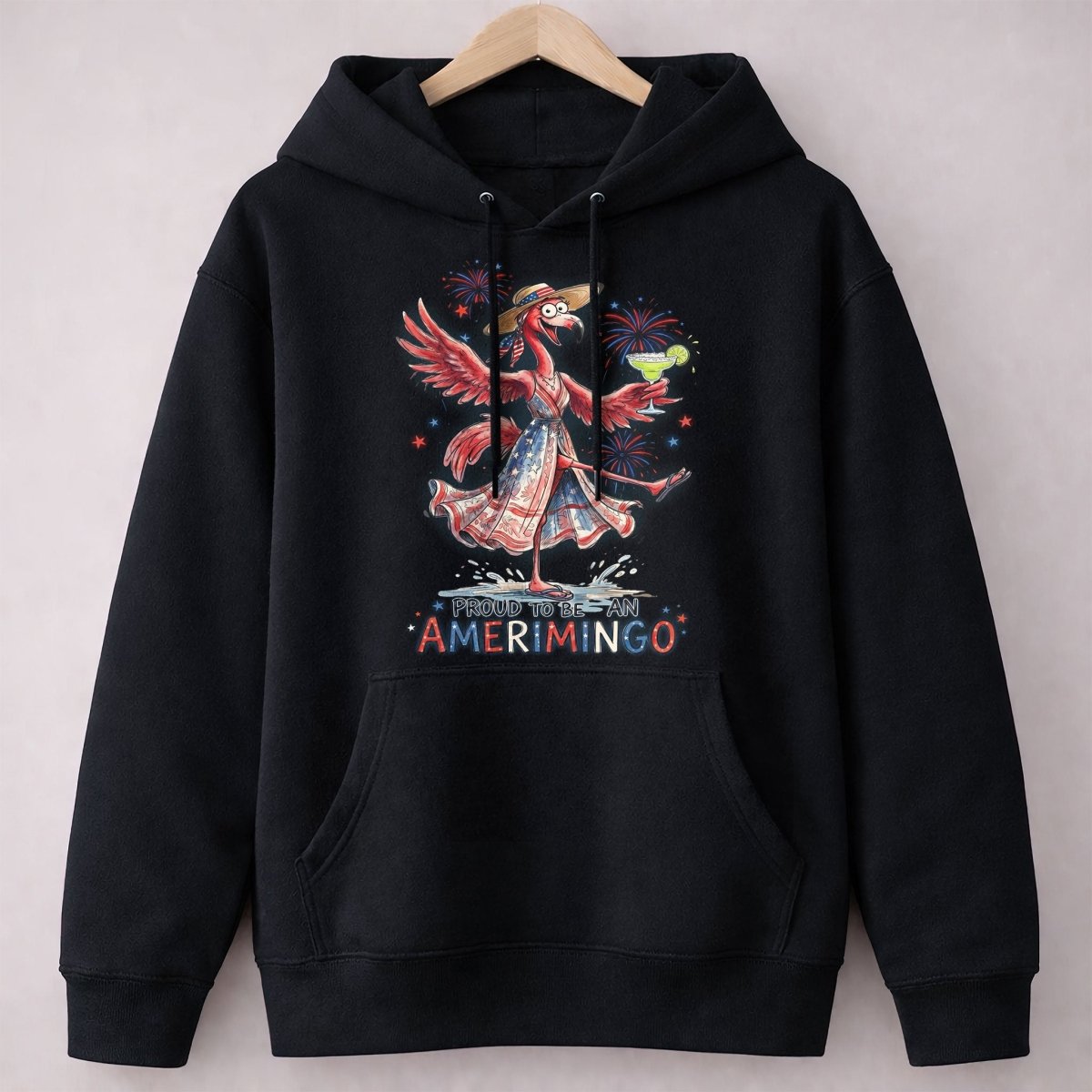 Proud to be an Amerimingo Party Flamingo July 4th Shirt - FlamingoAholic