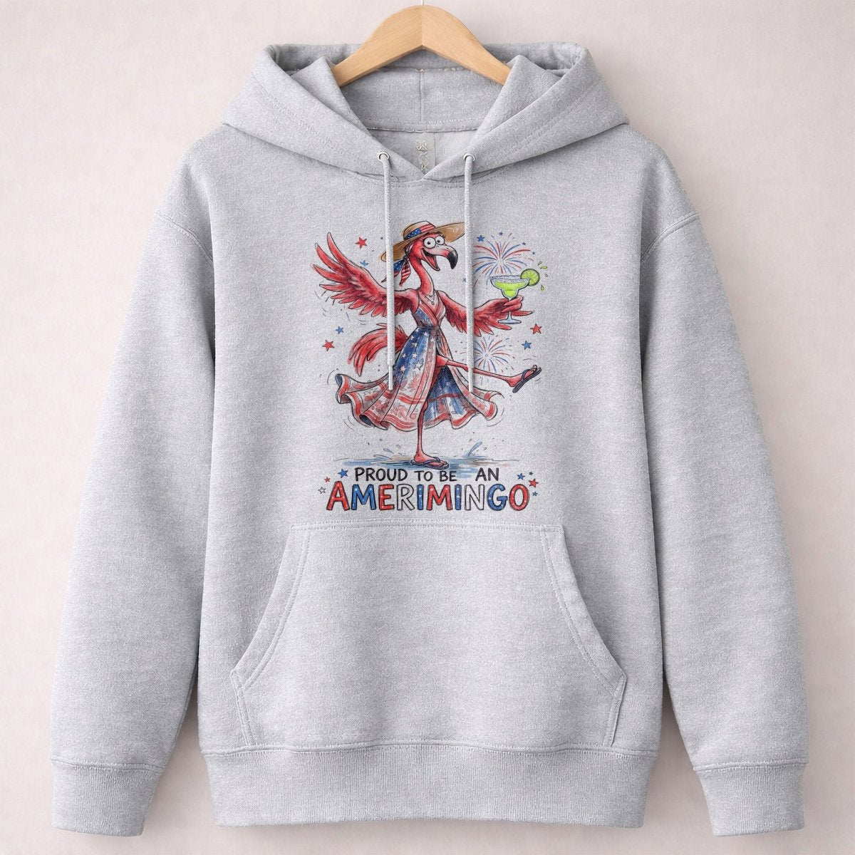 Proud to be an Amerimingo Party Flamingo July 4th Shirt - FlamingoAholic