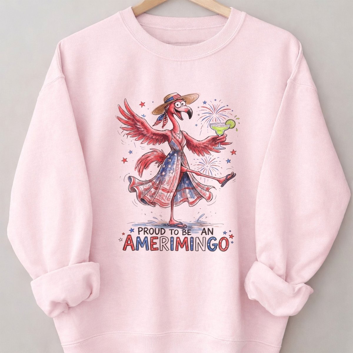 Proud to be an Amerimingo Party Flamingo July 4th Shirt - FlamingoAholic