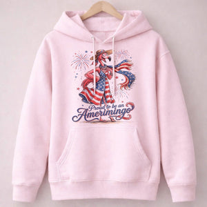 Proud to be an Amerimingo Patriotic Flamingo July 4th Shirt - FlamingoAholic