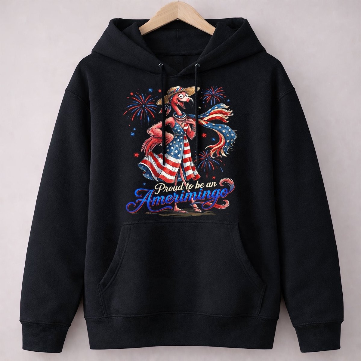 Proud to be an Amerimingo Patriotic Flamingo July 4th Shirt - FlamingoAholic