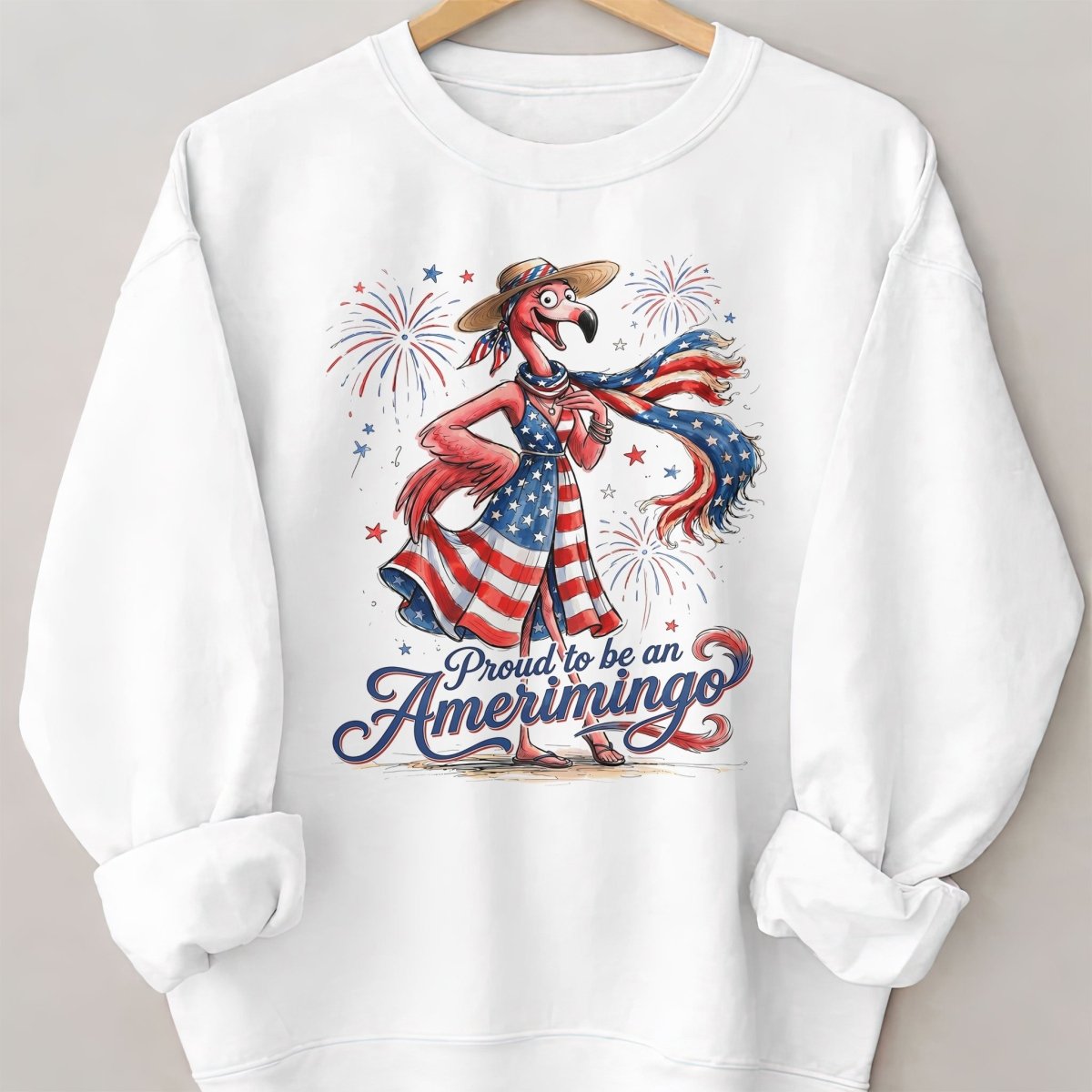 Proud to be an Amerimingo Patriotic Flamingo July 4th Shirt - FlamingoAholic