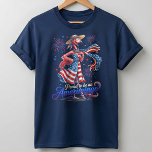 Proud to be an Amerimingo Patriotic Flamingo July 4th Shirt - FlamingoAholic