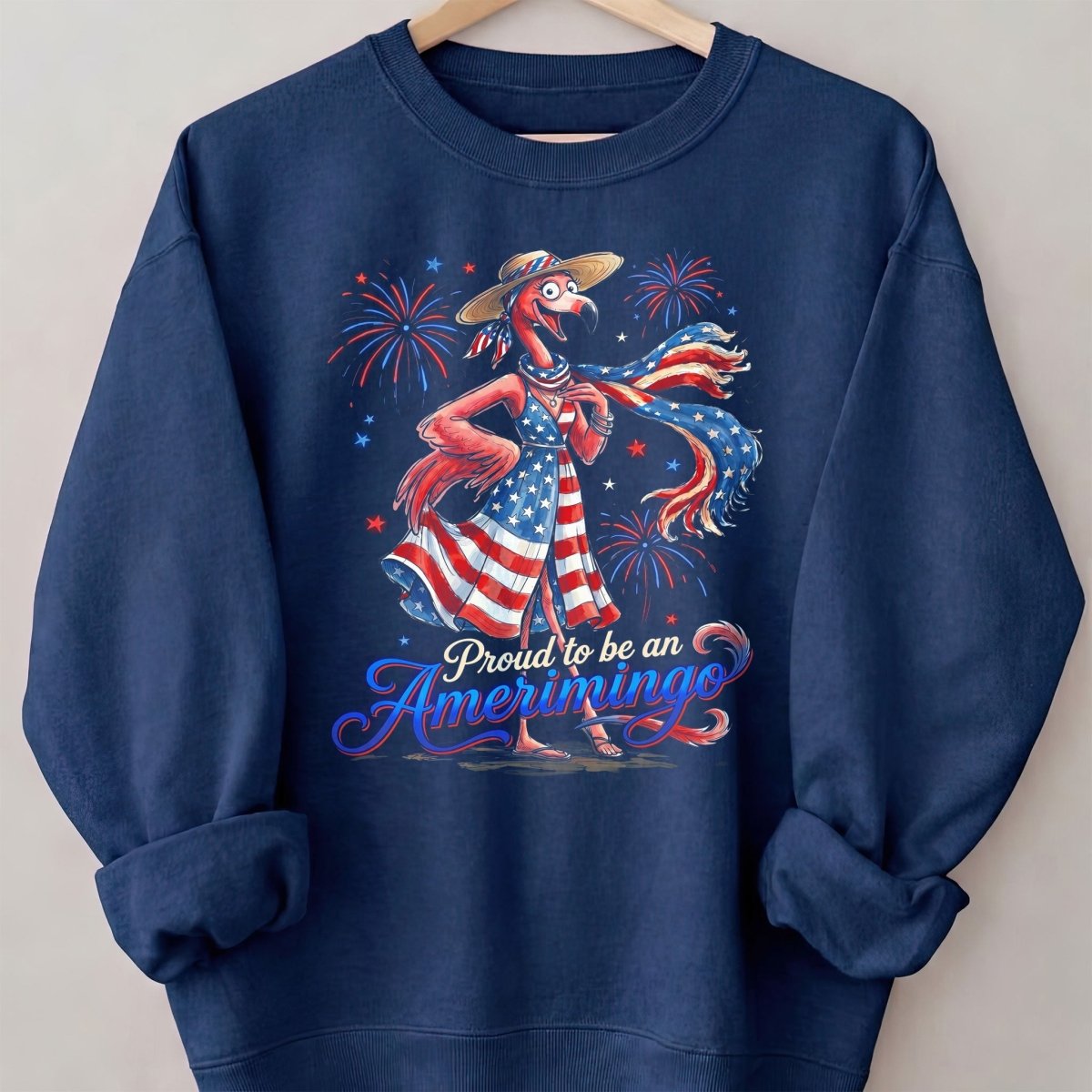 Proud to be an Amerimingo Patriotic Flamingo July 4th Shirt - FlamingoAholic