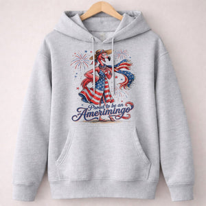 Proud to be an Amerimingo Patriotic Flamingo July 4th Shirt - FlamingoAholic