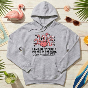 Quirky 12 - in - 1 Personality Flamingo T-Shirt - Sarcastic Quote Tee for Women - FlamingoAholic