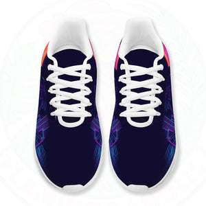 Retro Sunset Flamingo Cloud Sneakers - Ultra Light Comfort Gift for Mom - FlamingoAholic