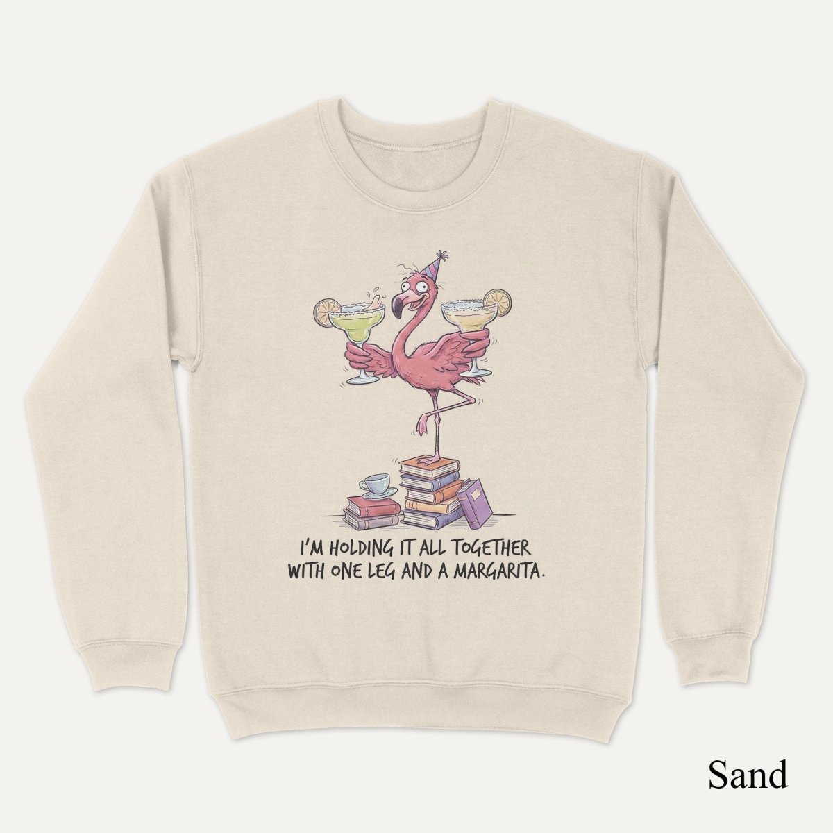 Sarcastic Flamingo Margarita Shirt - Funny "Holding It Together" T-Shirt, Sweatshirt, Hoodie for Women - FlamingoAholic