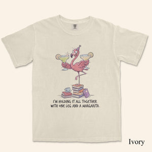 Sarcastic Flamingo Margarita Shirt - Funny "Holding It Together" T-Shirt, Sweatshirt, Hoodie for Women - FlamingoAholic