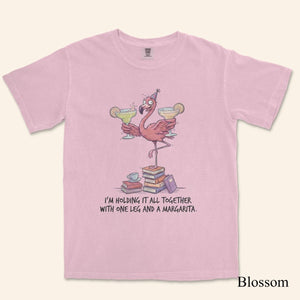 Sarcastic Flamingo Margarita Shirt - Funny "Holding It Together" T-Shirt, Sweatshirt, Hoodie for Women - FlamingoAholic