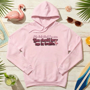 Sarcastic Flamingo Traffic Humor T-Shirt - "My Kids Think I'm Nice" Funny Mom Life Driving Gift - FlamingoAholic