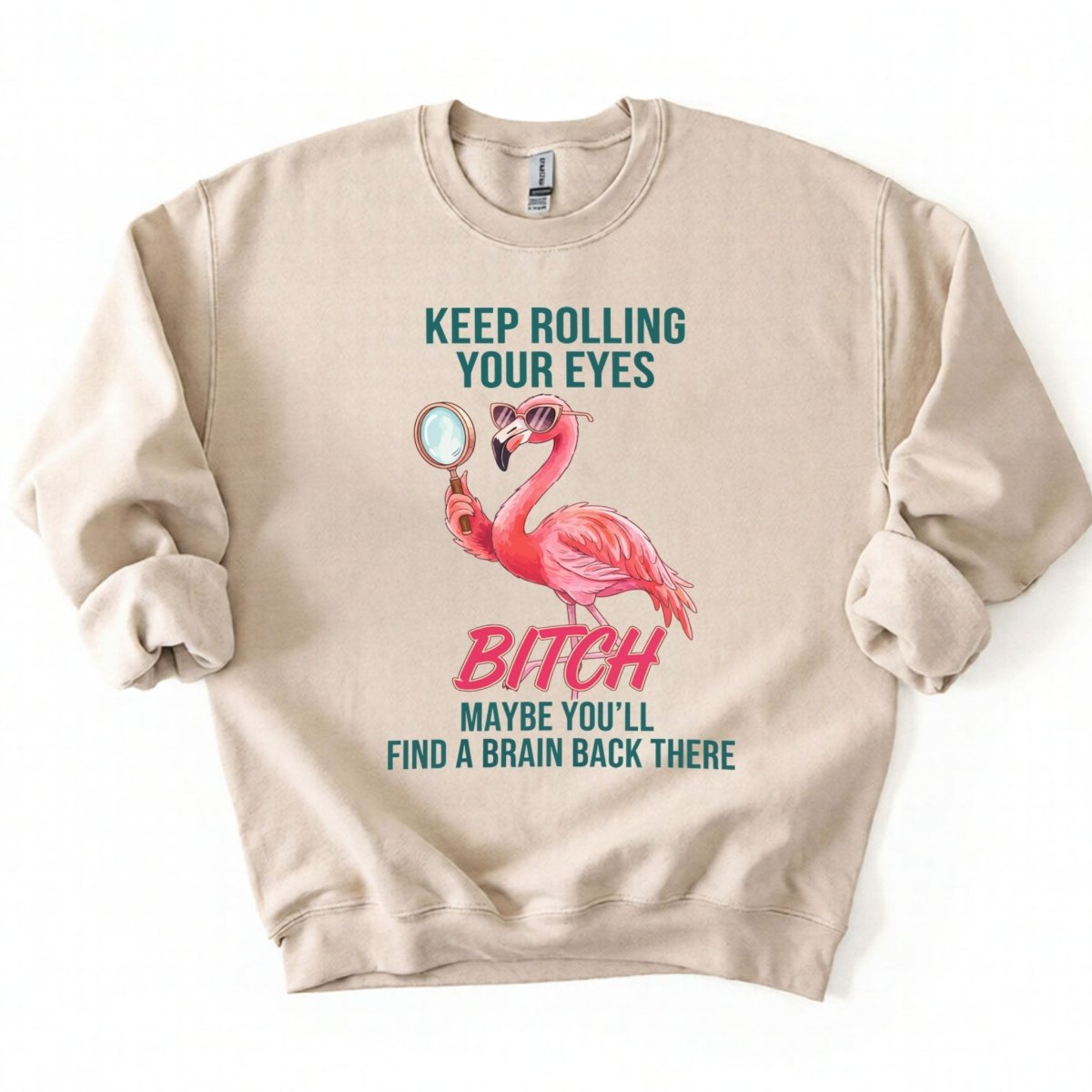 Sarcastic Pink Flamingo T-Shirt - Keep Rolling Your Eyes Funny Quote Tee - FlamingoAholic