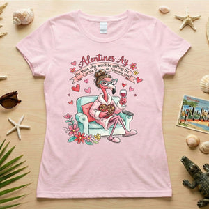 Sarcastic Single & Fabulous Flamingo Shirt - Funny Anti - Valentine's Day Gift for Her - FlamingoAholic