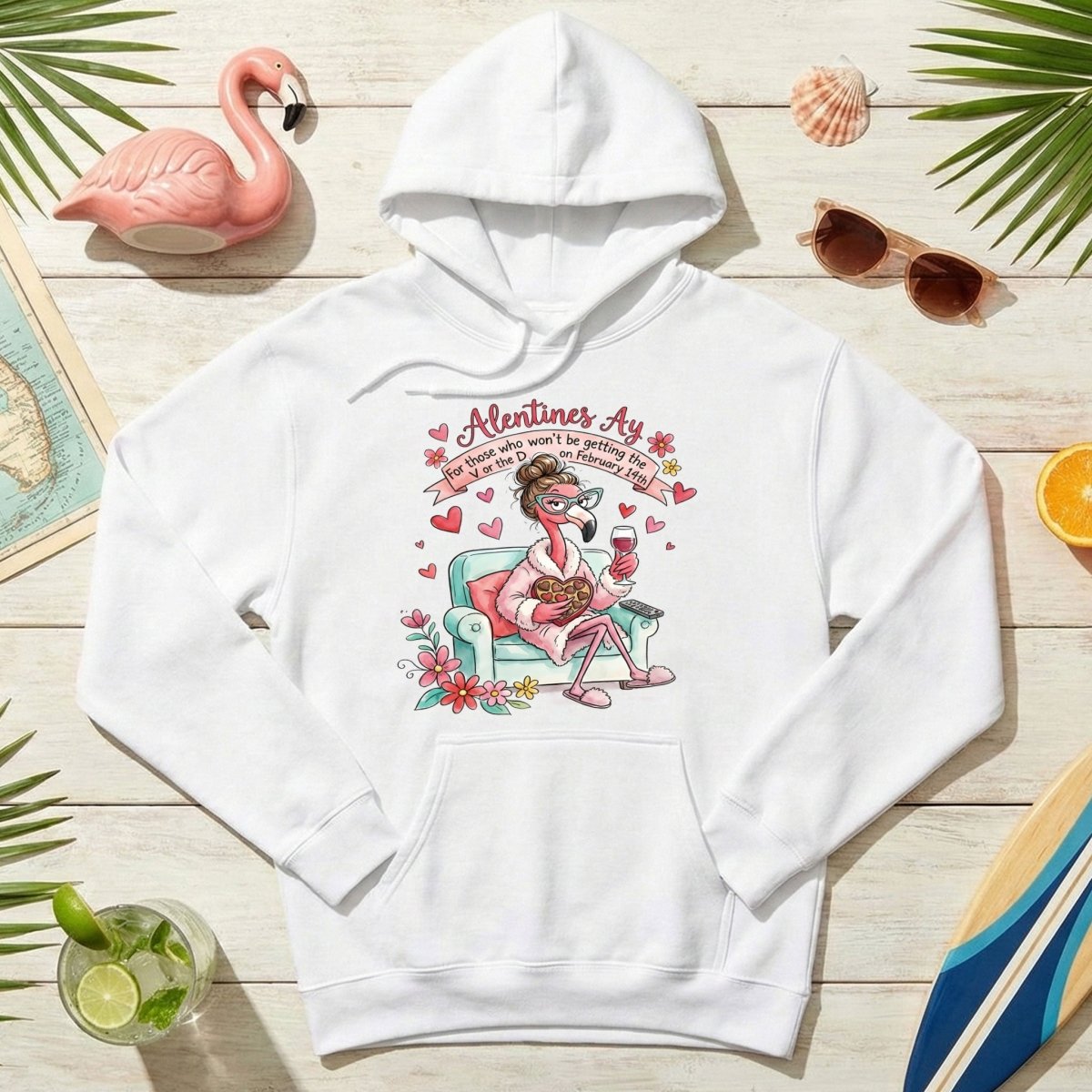 Sarcastic Single & Fabulous Flamingo Shirt - Funny Anti - Valentine's Day Gift for Her - FlamingoAholic