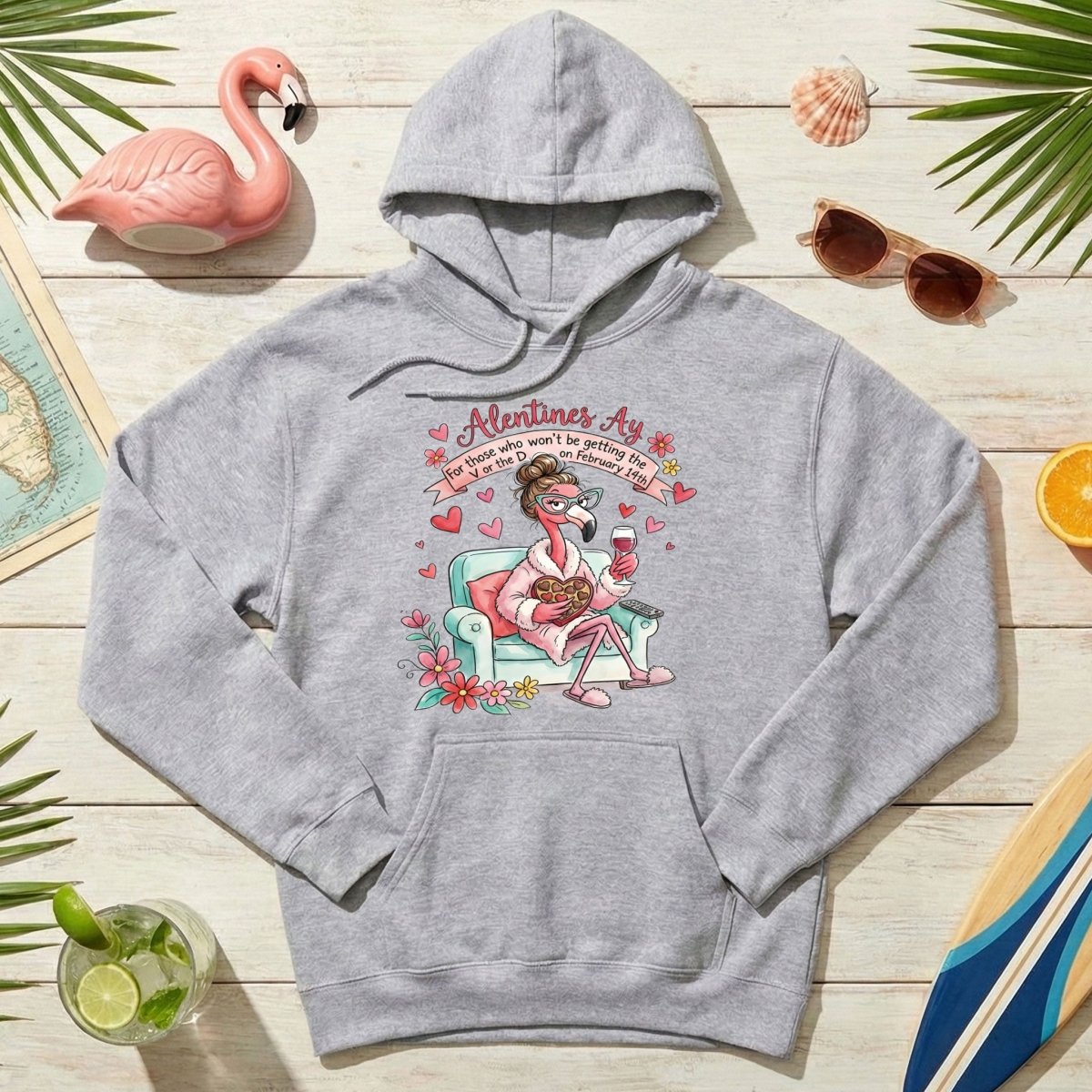 Sarcastic Single & Fabulous Flamingo Shirt - Funny Anti - Valentine's Day Gift for Her - FlamingoAholic