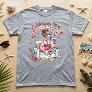 Sarcastic Single & Fabulous Flamingo Shirt - Funny Anti - Valentine's Day Gift for Her - FlamingoAholic